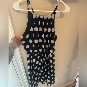 Francesca Black and White Polka Dot Dress